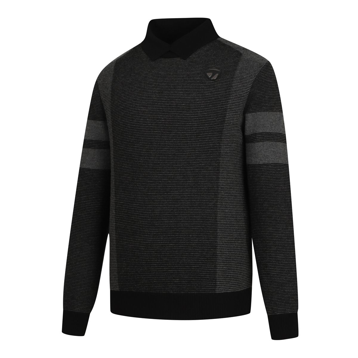 테일러메이드 어패럴(TAYLORMADE APPAREL) 남성 방풍 카라 니트 TSO-41HG24-199