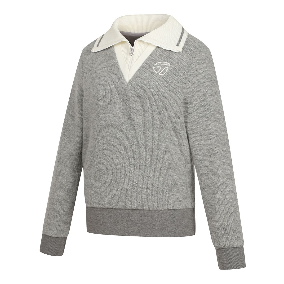 테일러메이드 어패럴(TAYLORMADE APPAREL) 여성 방풍 안감 카라 울 티셔츠 TTO-81HG42-193