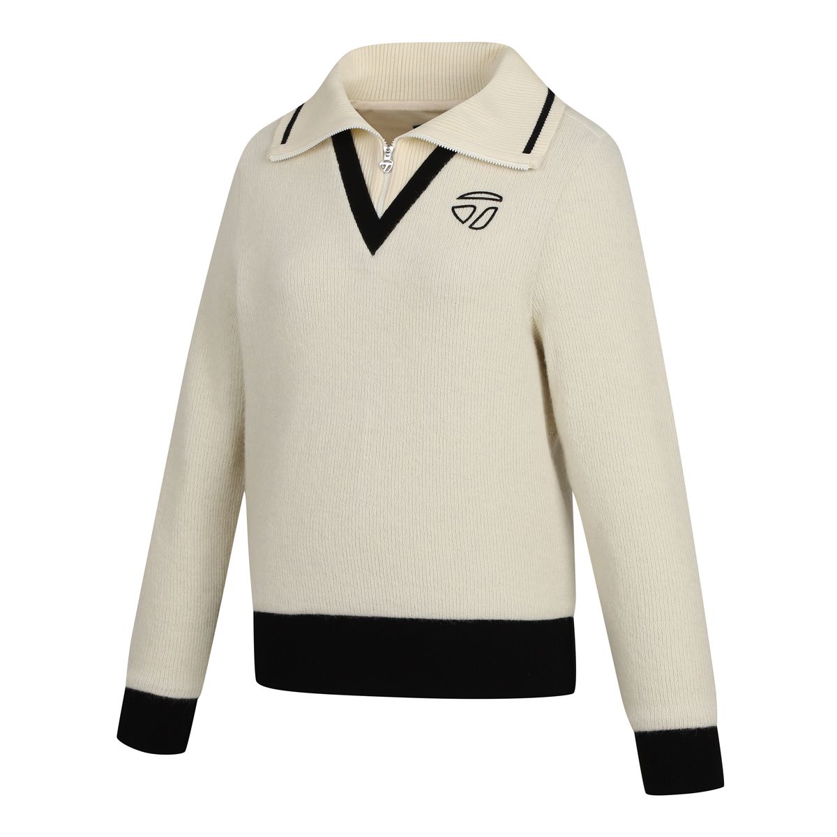 테일러메이드 어패럴(TAYLORMADE APPAREL) 여성 방풍 안감 카라 울 티셔츠 TTO-81HG42-102