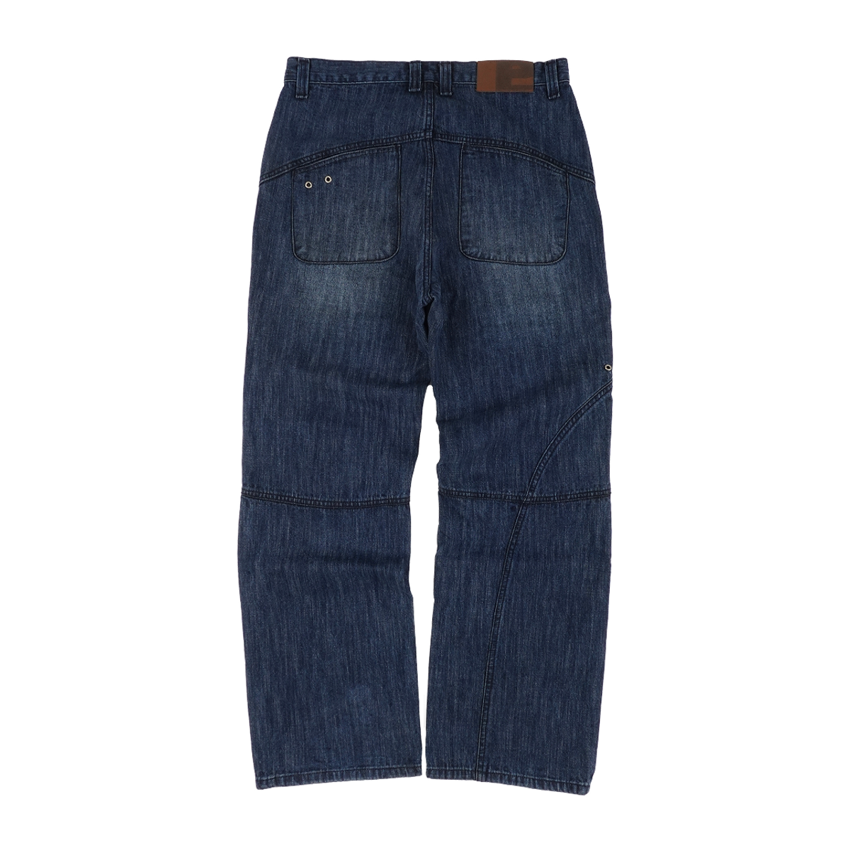 이알티알(ERTR) Space Cowboy Panelled Denim Pants Blue