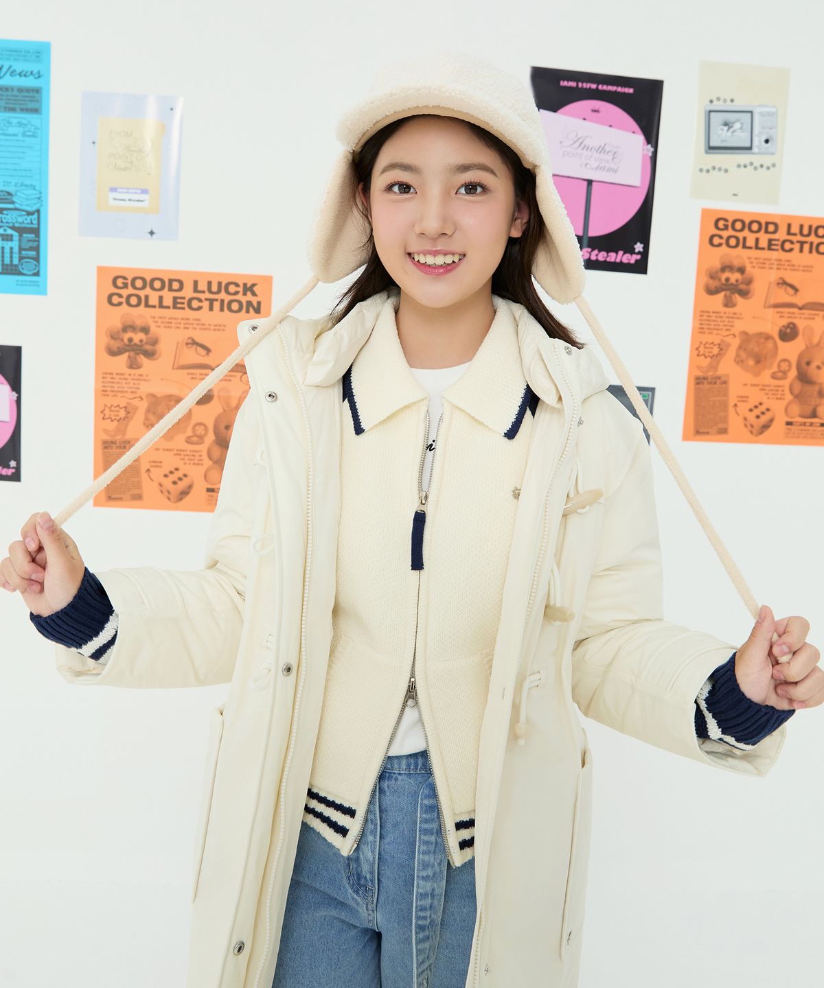 아이엠아이(IAMI) KL82076 주니어 토글 후드 덕다운 자켓