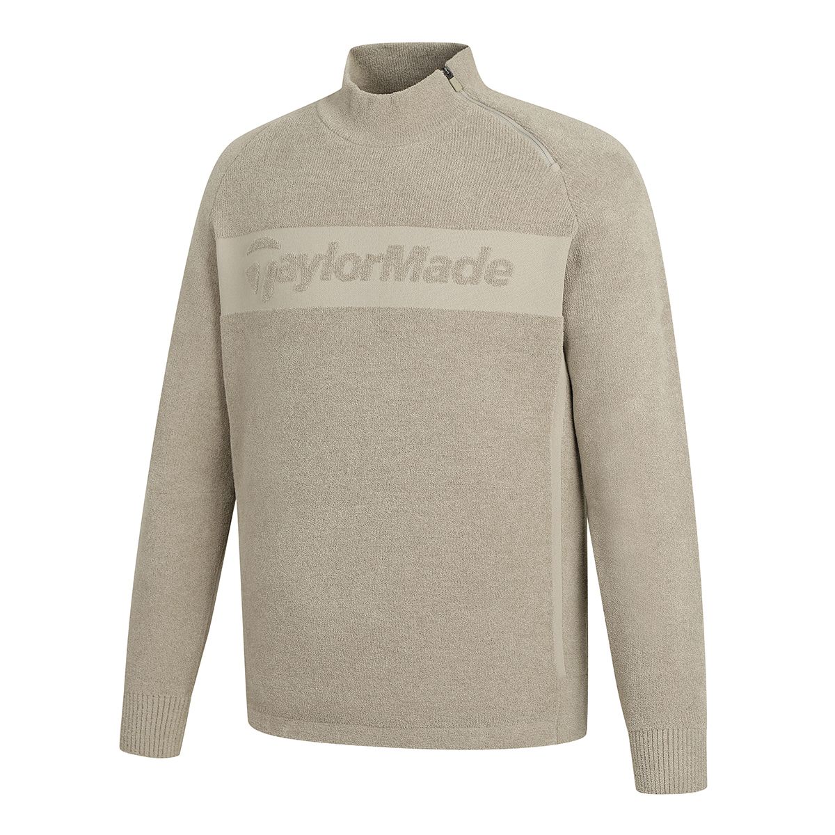 테일러메이드 어패럴(TAYLORMADE APPAREL) 남성 비대칭 지퍼 하이넥 니트 TSO-41HG22-509