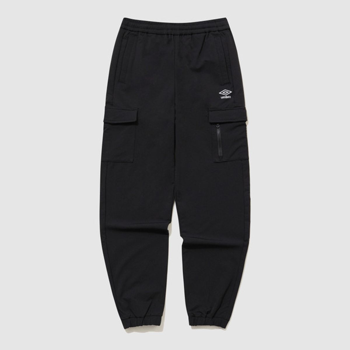 엄브로(UMBRO) 폴라 스트레치 기모 카고 조거 팬츠 블랙 UQ423SPTO1
