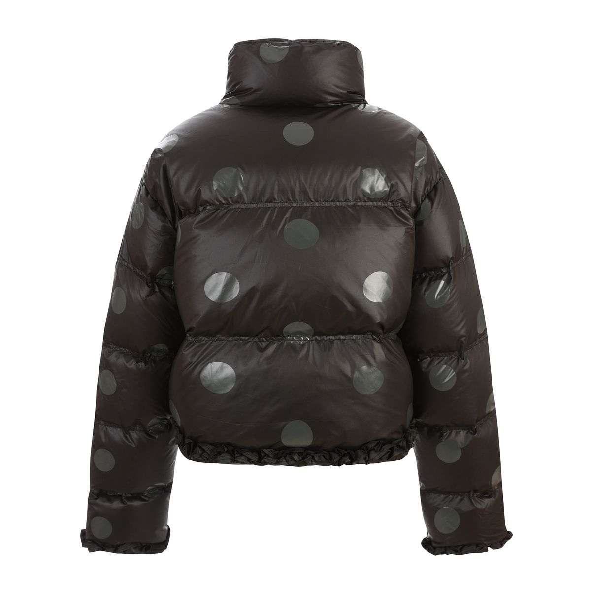 라라폭스(LALAFOX) DOT CROPPED DOWN JACKET BLACK 다운 자켓 BR4NZ002