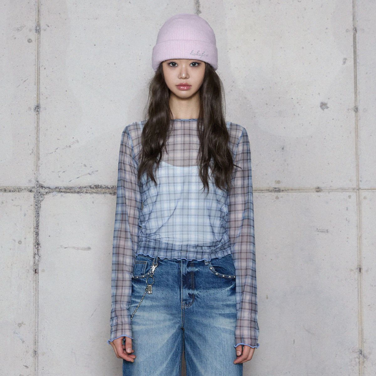 라라폭스(LALAFOX) HAIRY KNIT BEANIE PINK 비니 BR4AH001