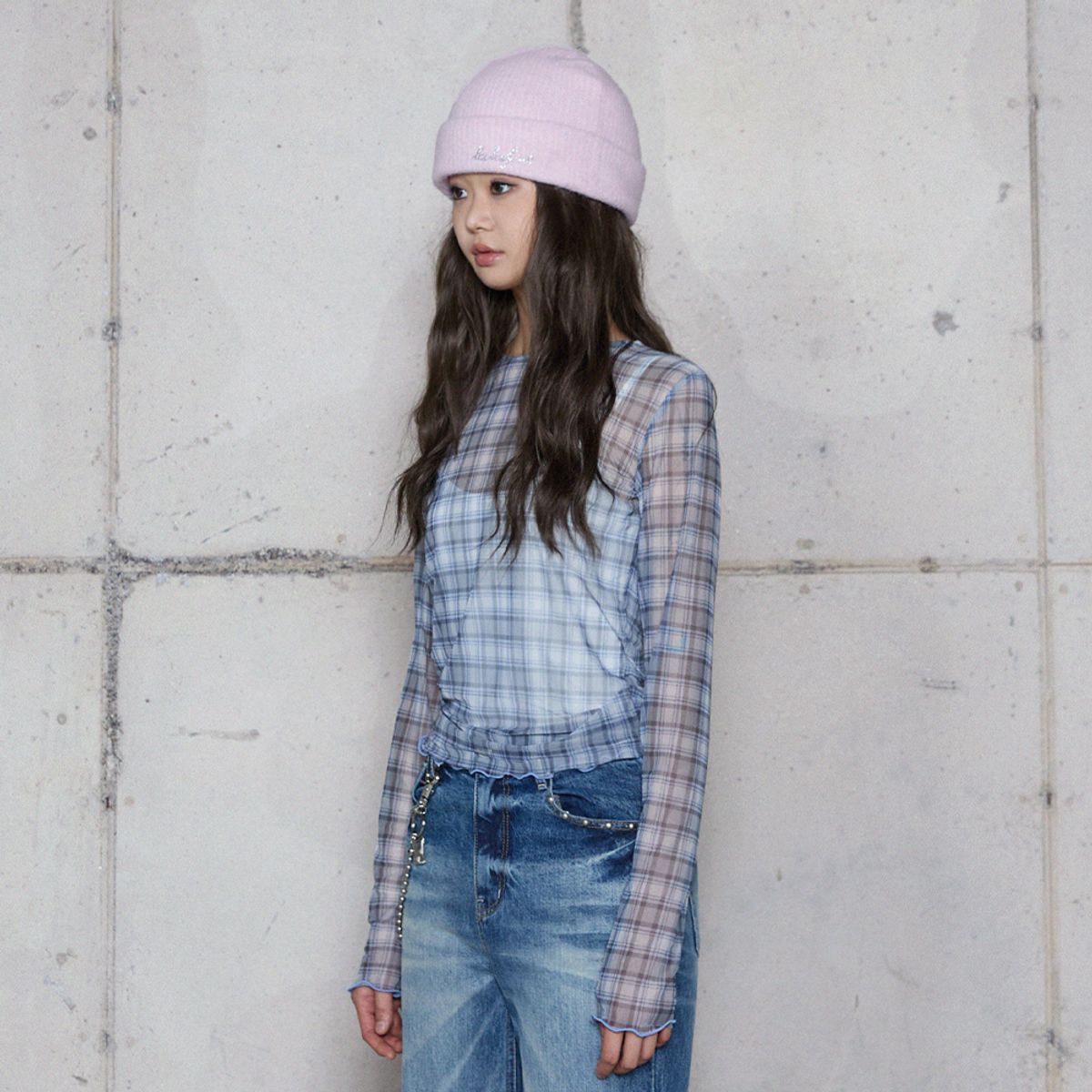 라라폭스(LALAFOX) HAIRY KNIT BEANIE PINK 비니 BR4AH001