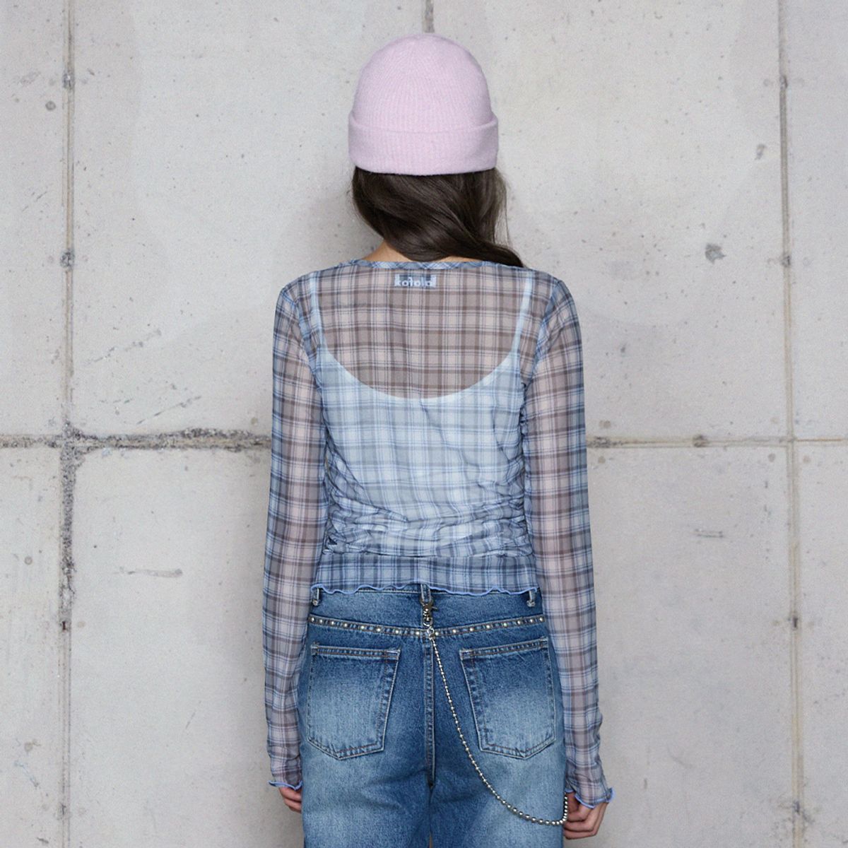 라라폭스(LALAFOX) HAIRY KNIT BEANIE PINK 비니 BR4AH001