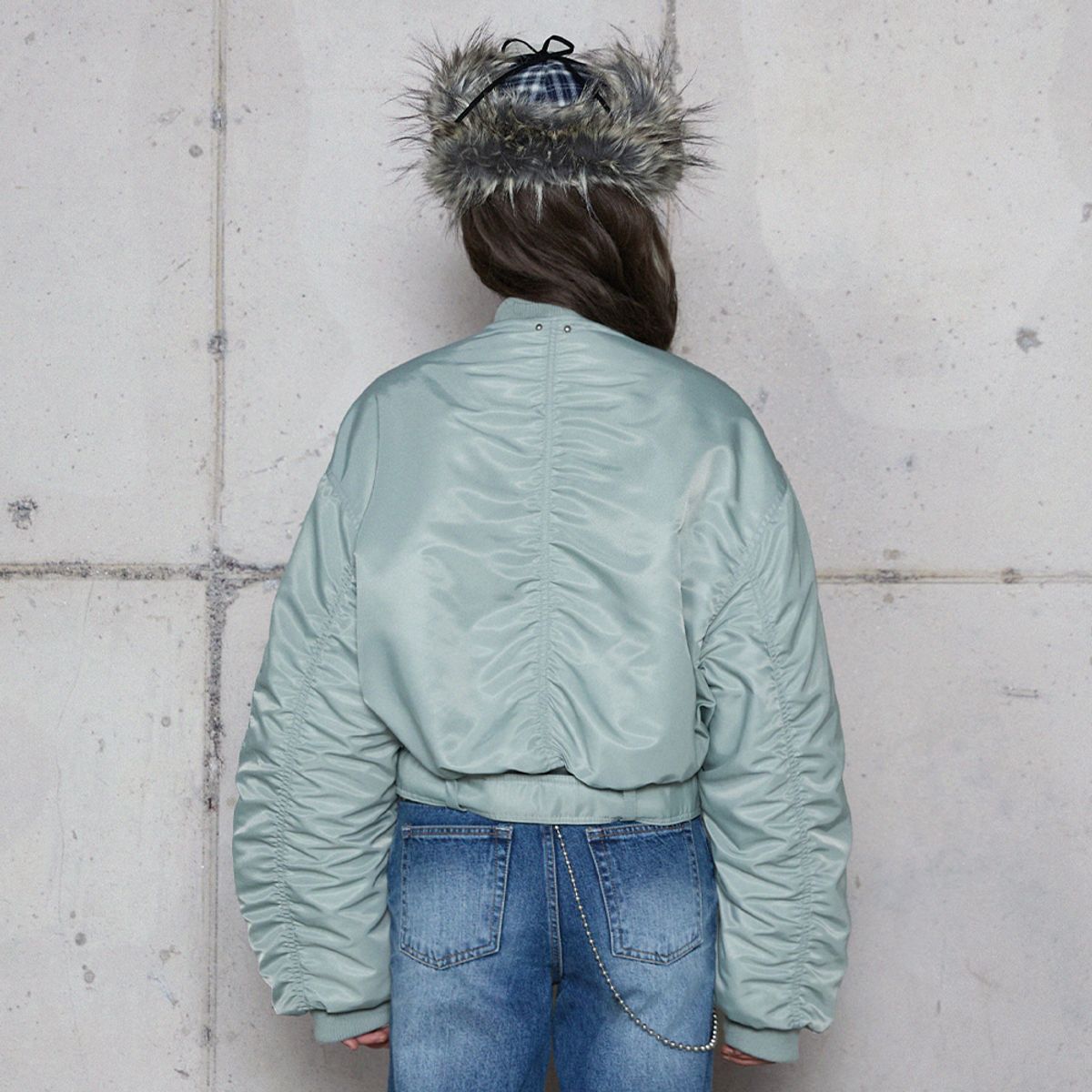 라라폭스(LALAFOX) CHECK FUR EARFLAP CAP NAVY 캡 BR4AH004