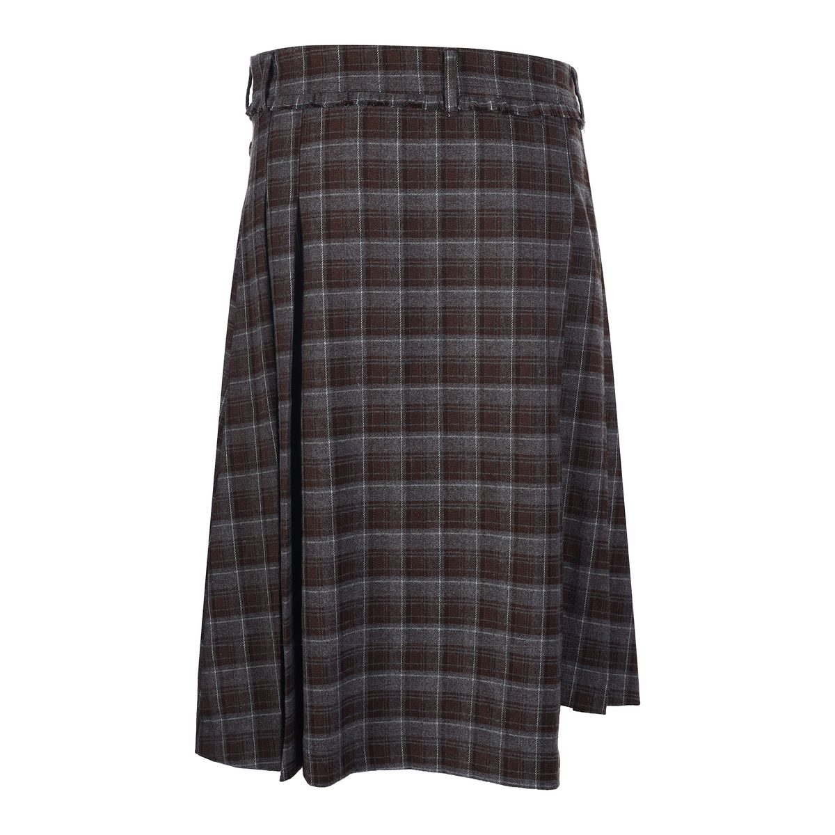 라라폭스(LALAFOX) CHECK WRAP SKIRT BROWN 체크스커트 BR4WS001