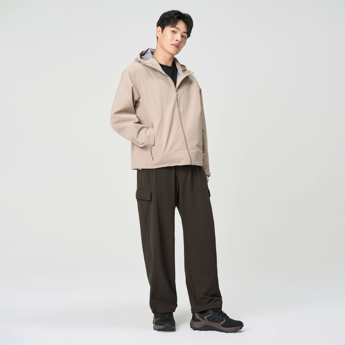 밸롭(BALLOP) 무지 좋은 액티브 기모 팬츠 다크베이지