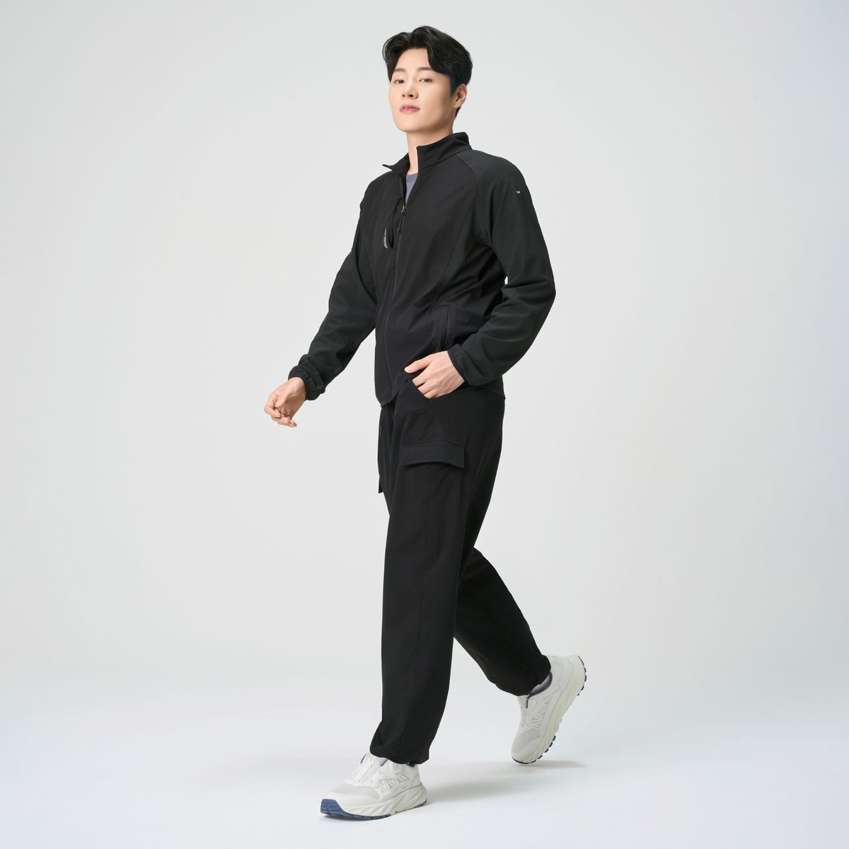 밸롭(BALLOP) 무지 좋은 액티브 기모 팬츠 블랙