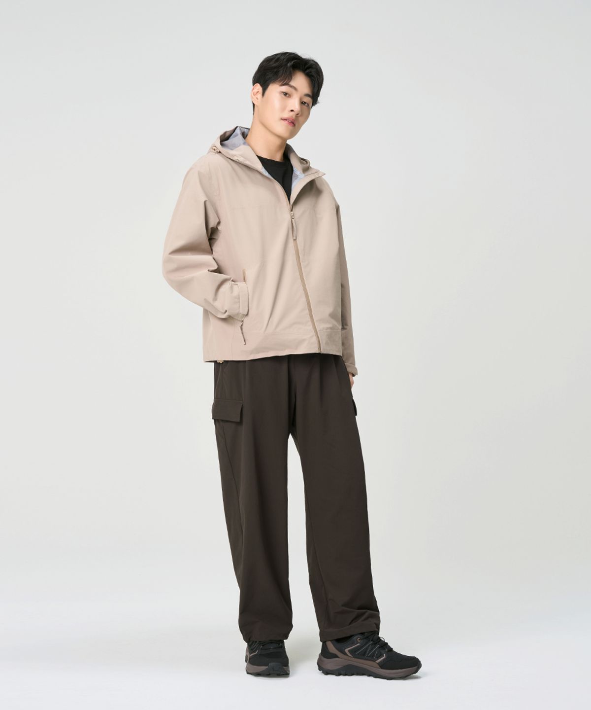밸롭(BALLOP) 무지 좋은 액티브 팬츠 다크베이지