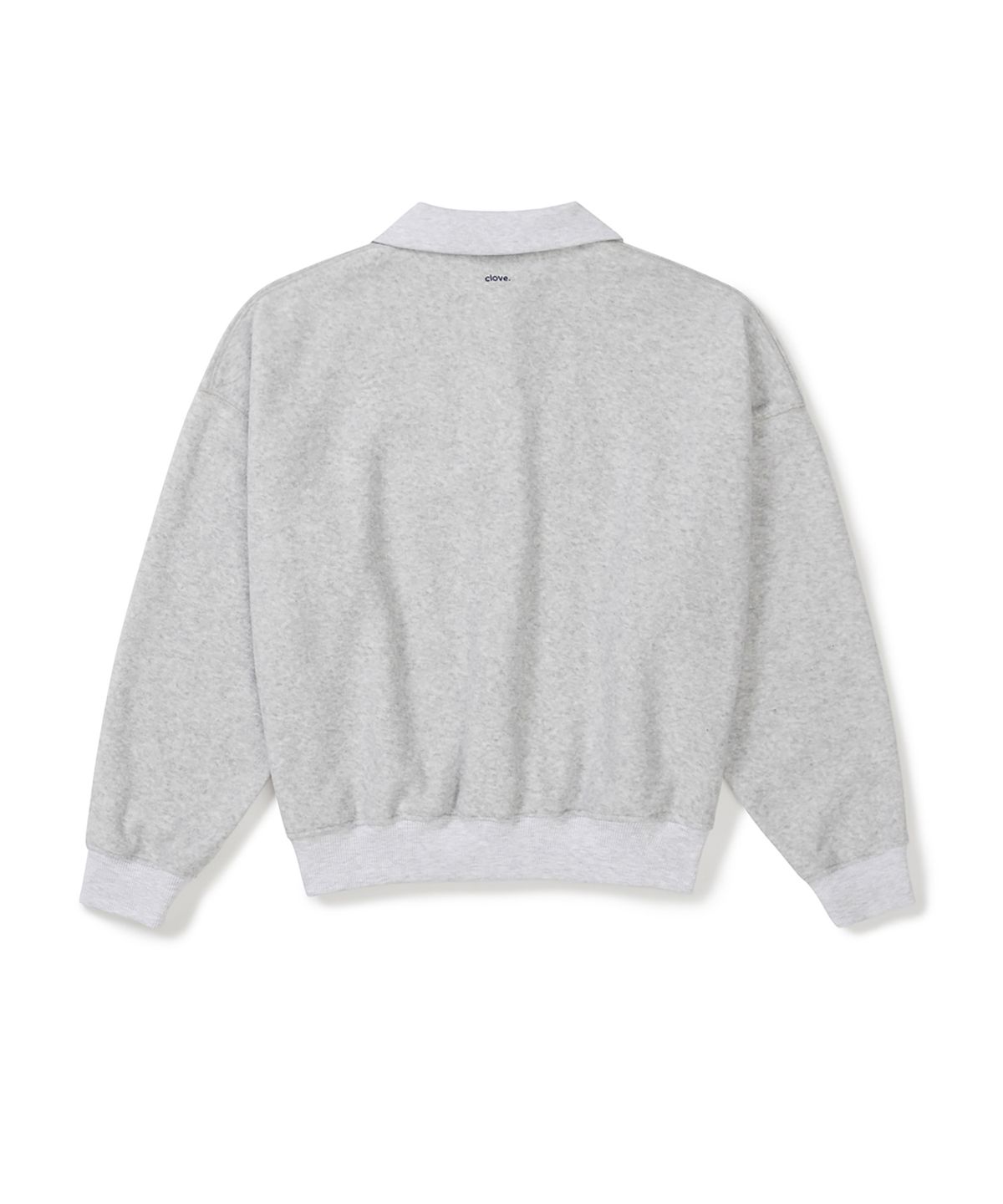 클로브(CLOVE) [25FW clove] Heritage Open Collar Sweatshirt (Light Grey)