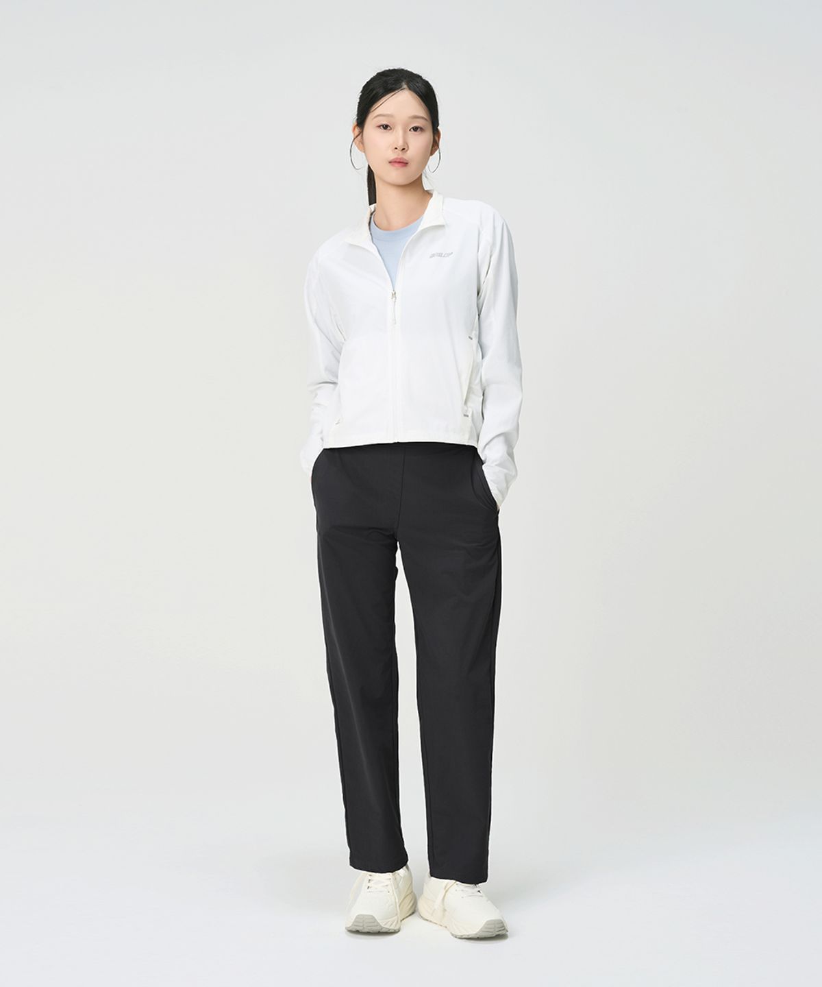 밸롭(BALLOP) 여성 무지 좋은 베이직 팬츠 차콜