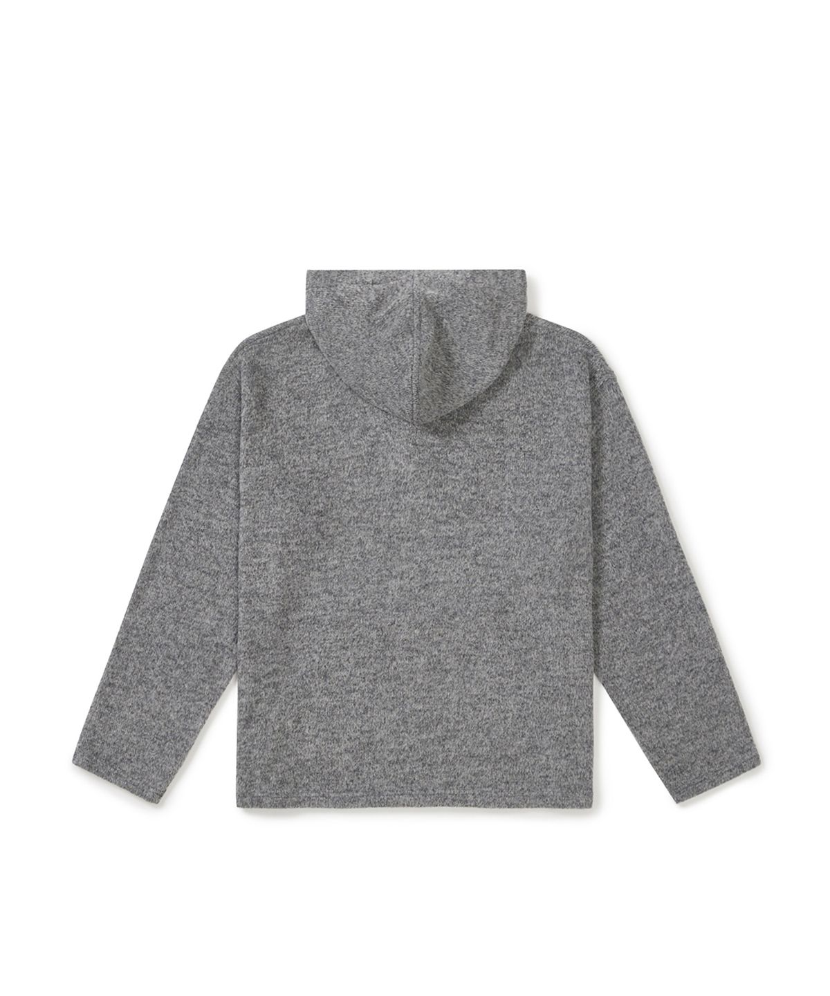 클로브(CLOVE) [25FW clove] Urban Buttoned Hoodie Sweat (Melange Grey)