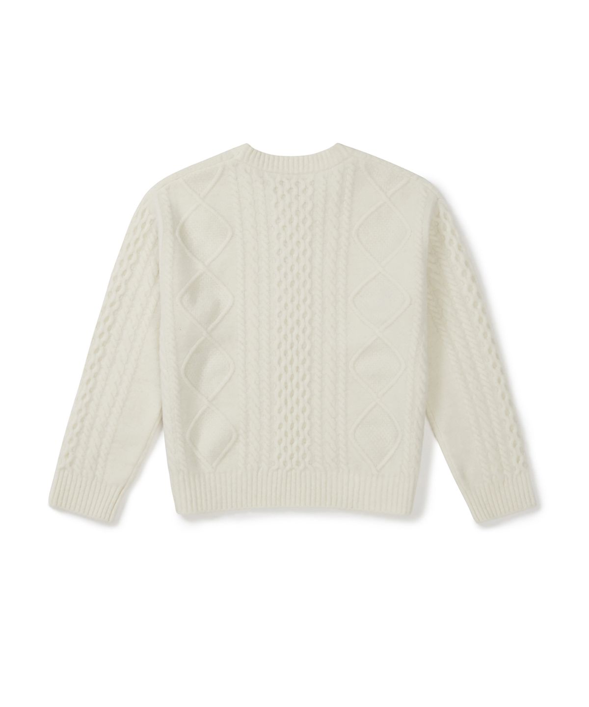 클로브(CLOVE) [25FW clove] Cable Knit Crew Sweater (Ivory)