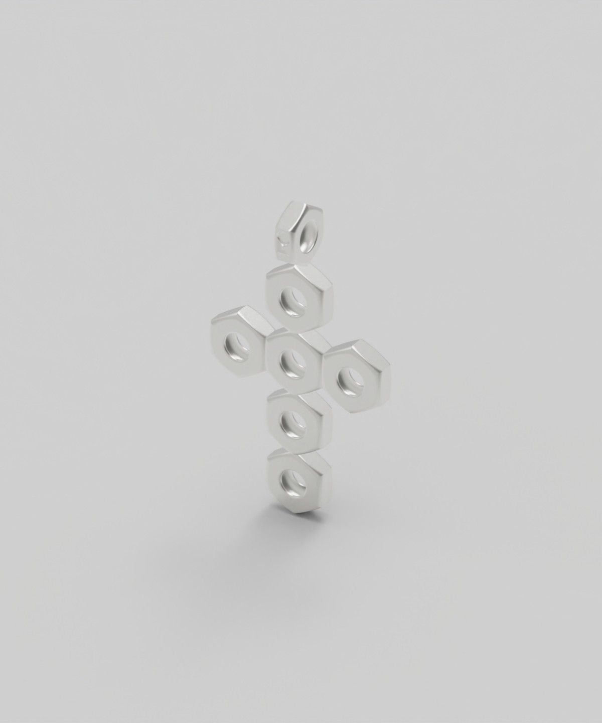 르네오브제(RENEOBJET) EQU  CROSS NECKLACE SET [STERLING SILVER] 미니멀 925 실버 십자가 포인트 목걸이