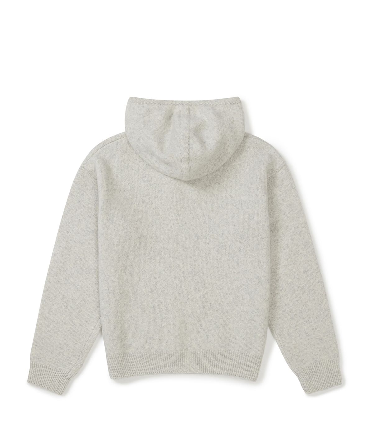클로브(CLOVE) [25FW clove] Raglan Hooded Knit Pullover (Light Grey)