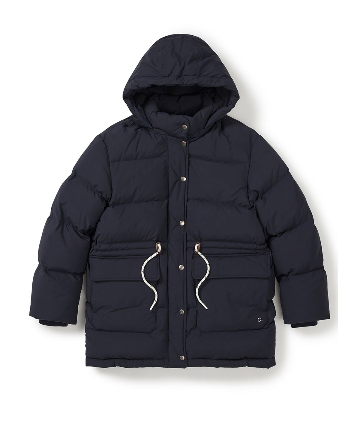 클로브(CLOVE) [25FW clove] Pocket Hooded Long Goose Down Jacket (Navy)