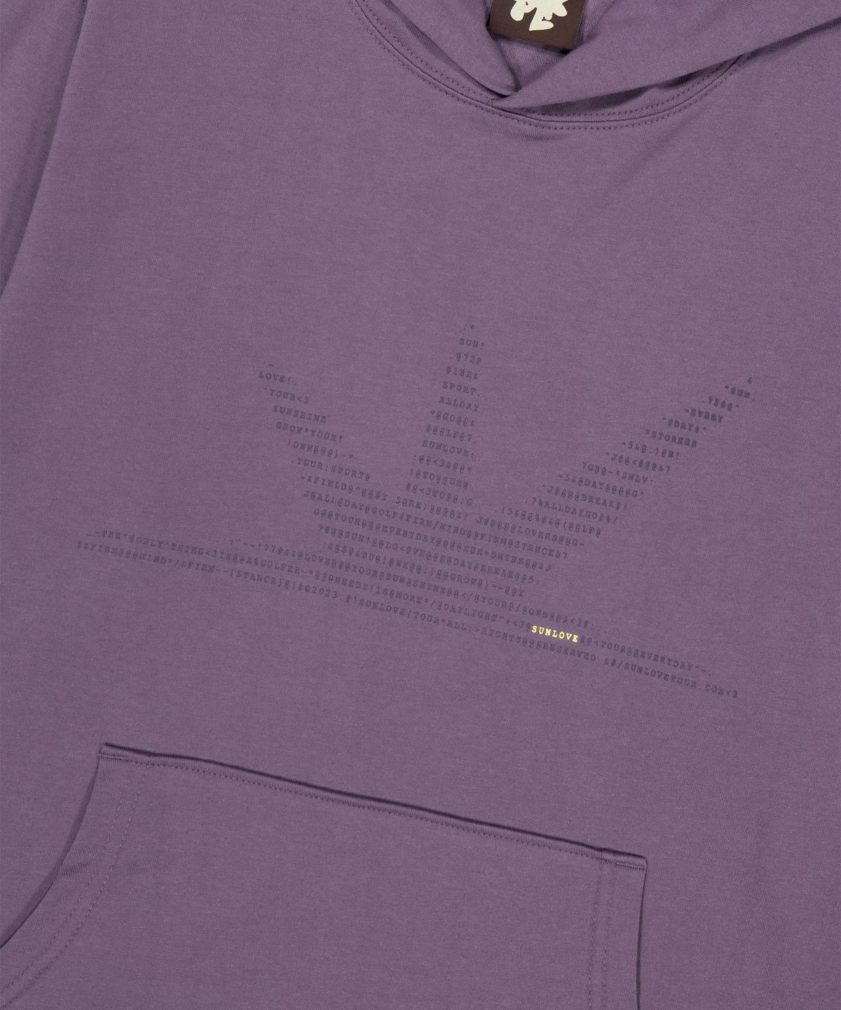 썬러브투어(SUNLOVETOUR) ASCII Daybreak LS Hooded Tee Purple
