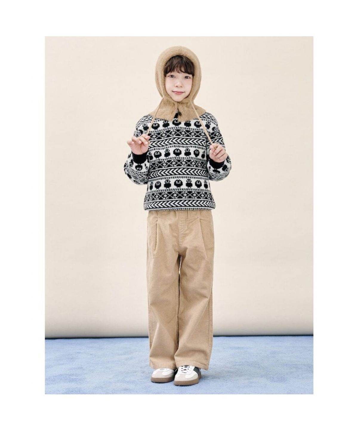 빈폴 키즈(BEANPOLE KIDS) 니트 바라클라바  브라운 (BI5X8BU01D)