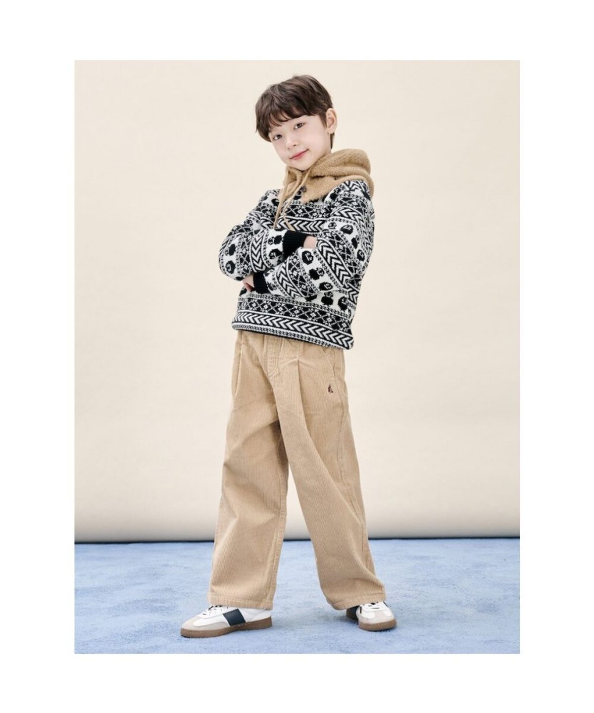 빈폴 키즈(BEANPOLE KIDS) 니트 바라클라바  브라운 (BI5X8BU01D)
