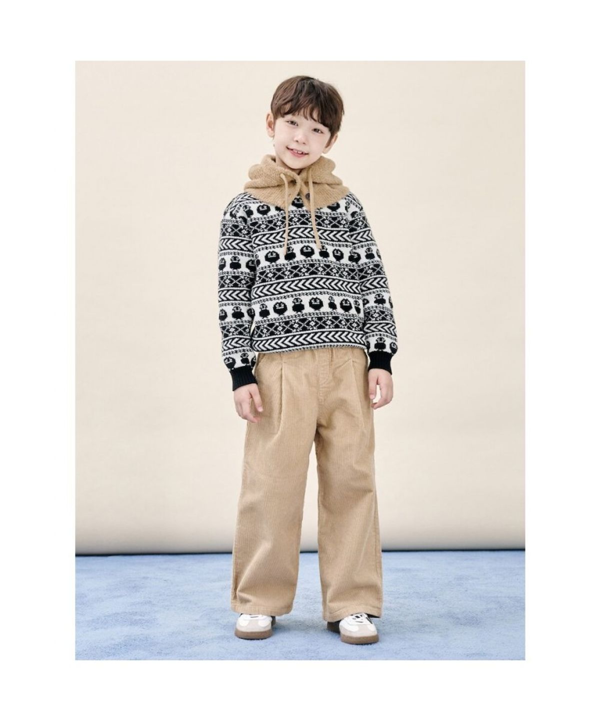 빈폴 키즈(BEANPOLE KIDS) 니트 바라클라바  브라운 (BI5X8BU01D)