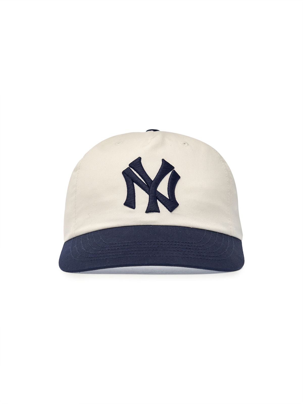 엠엘비(MLB) Q핏 배색 언스트럭쳐 볼캡 NY (Navy)