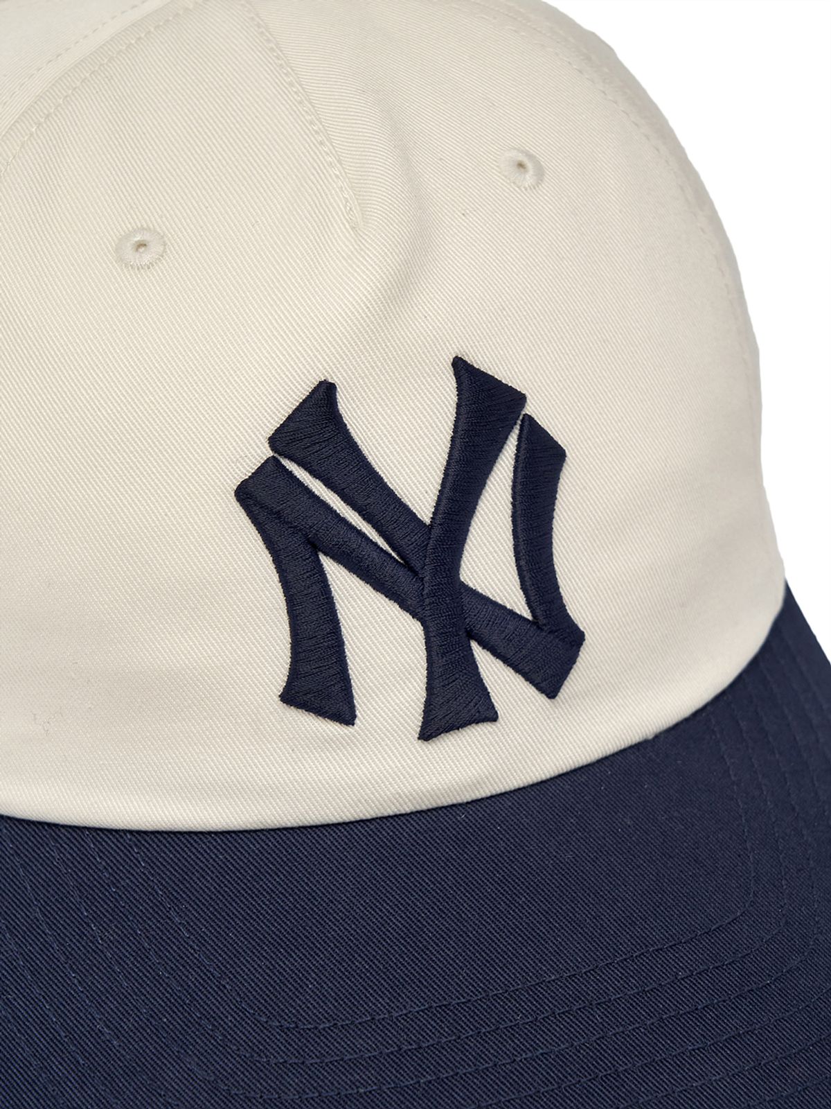 엠엘비(MLB) Q핏 배색 언스트럭쳐 볼캡 NY (Navy)