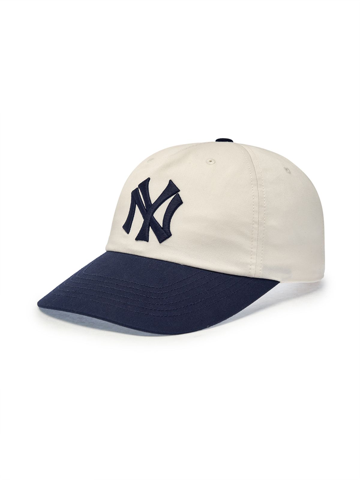 엠엘비(MLB) Q핏 배색 언스트럭쳐 볼캡 NY (Navy)