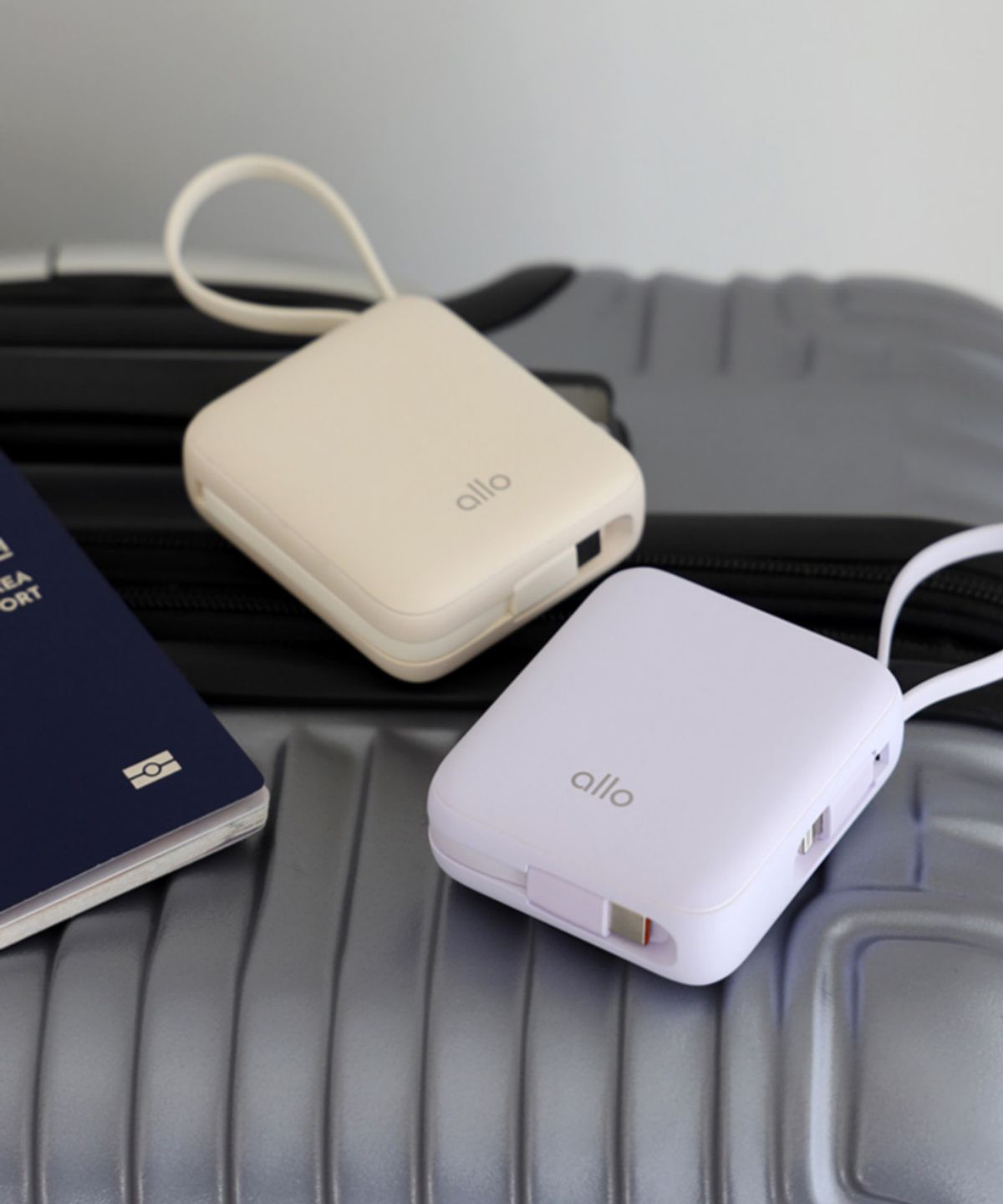 알로코리아(ALLO KOREA) 포켓 미니 고속충전 일체형 보조배터리 10000mAh 1008PD