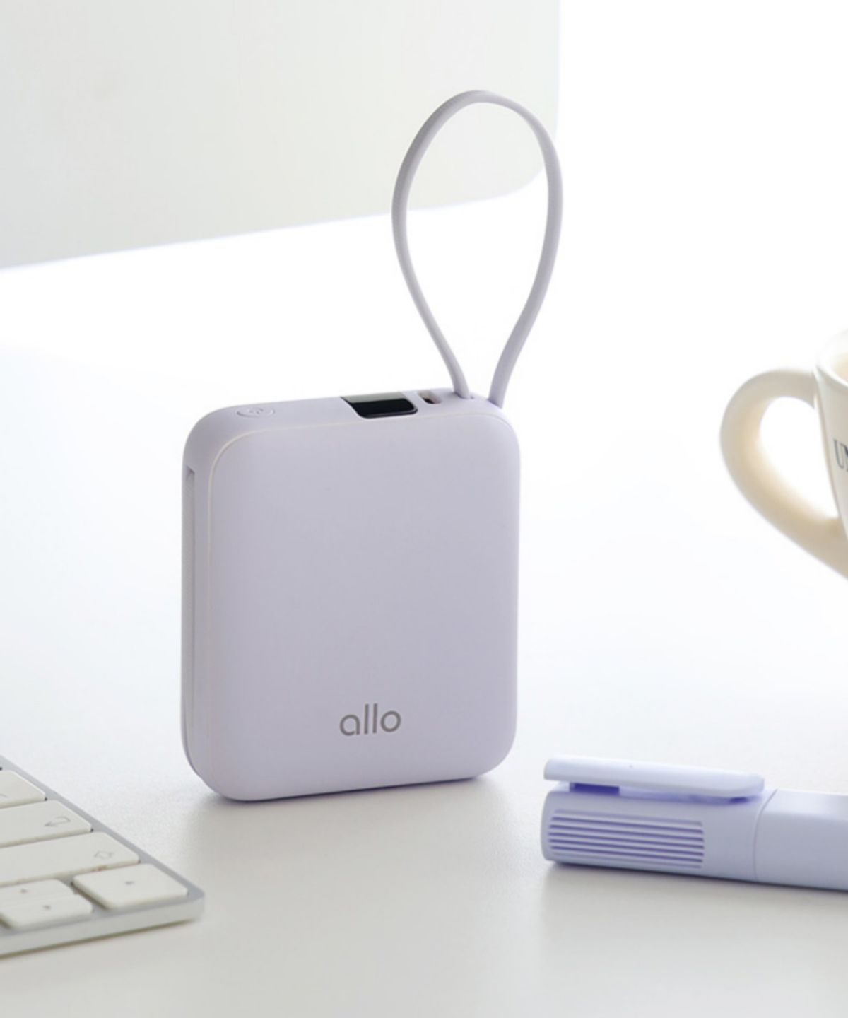 알로코리아(ALLO KOREA) 포켓 미니 고속충전 일체형 보조배터리 10000mAh 1008PD