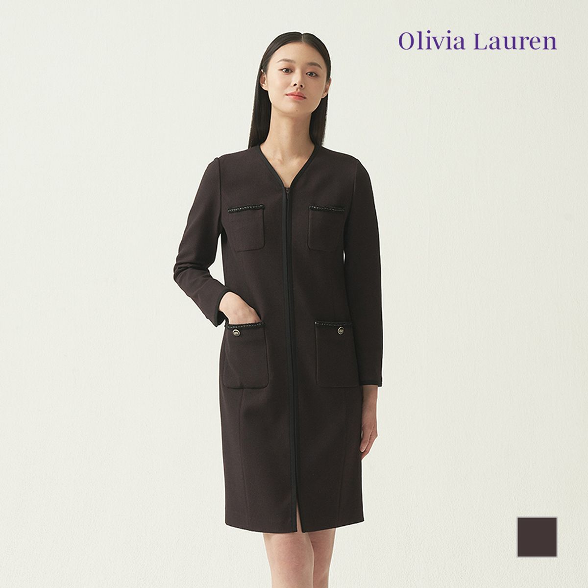 올리비아로렌(OLIVIALAUREN) 체크 원피스_VOCOAXF8421