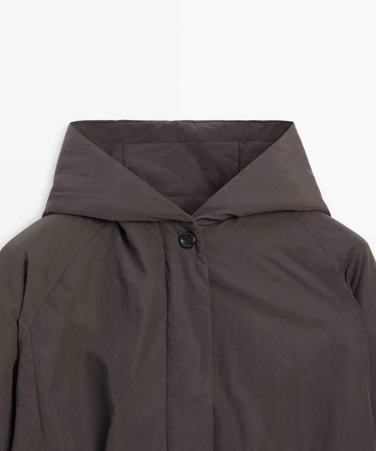마시모두띠(MASSIMO DUTTI) 후드 디테일 water-repellent 봄버 재킷