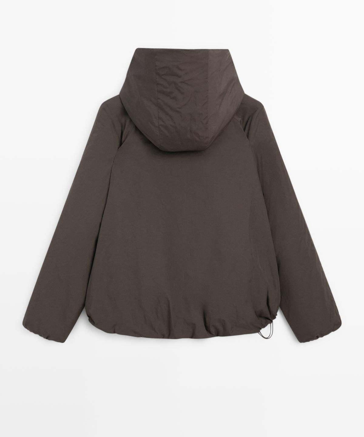 마시모두띠(MASSIMO DUTTI) 후드 디테일 water-repellent 봄버 재킷