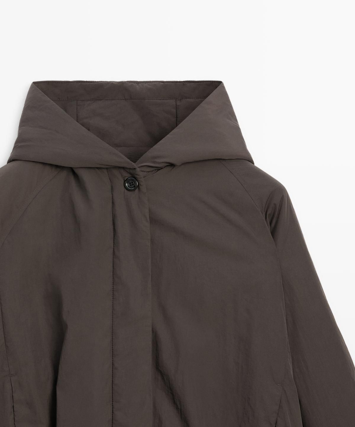 마시모두띠(MASSIMO DUTTI) 후드 디테일 water-repellent 봄버 재킷