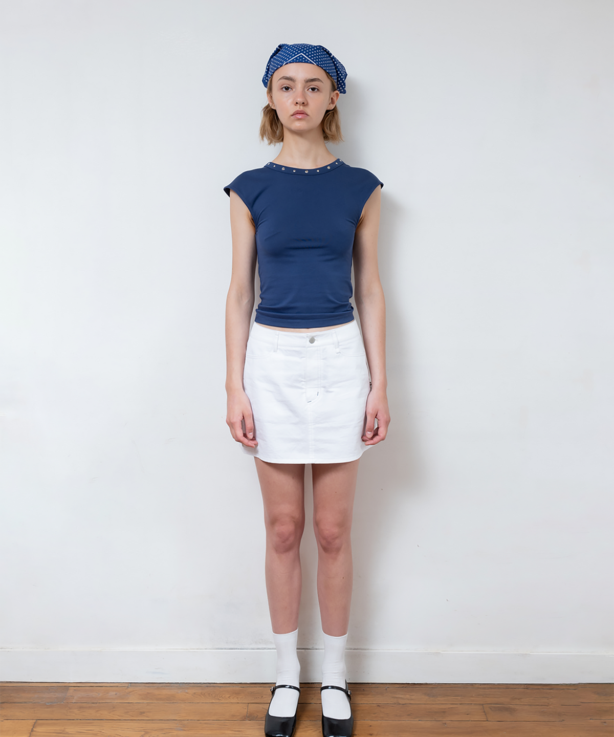 파버(FABEUR) SIDE ZIP SKIRT (WHITE)