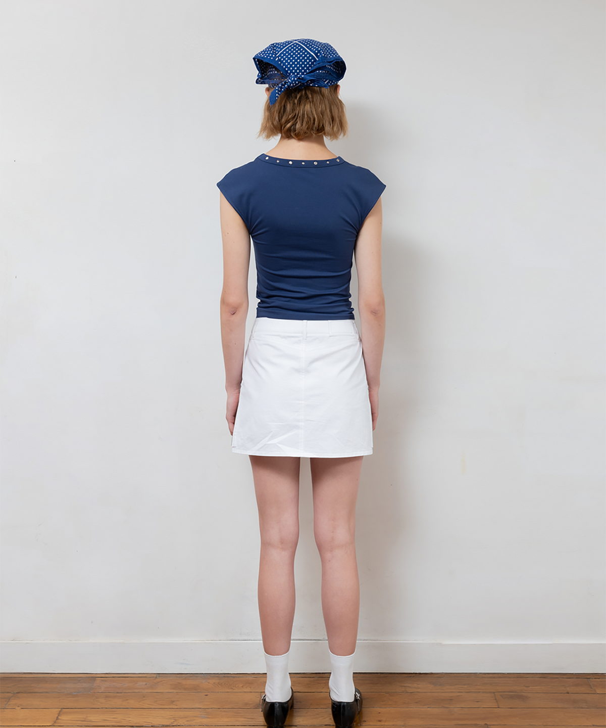 파버(FABEUR) SIDE ZIP SKIRT (WHITE)