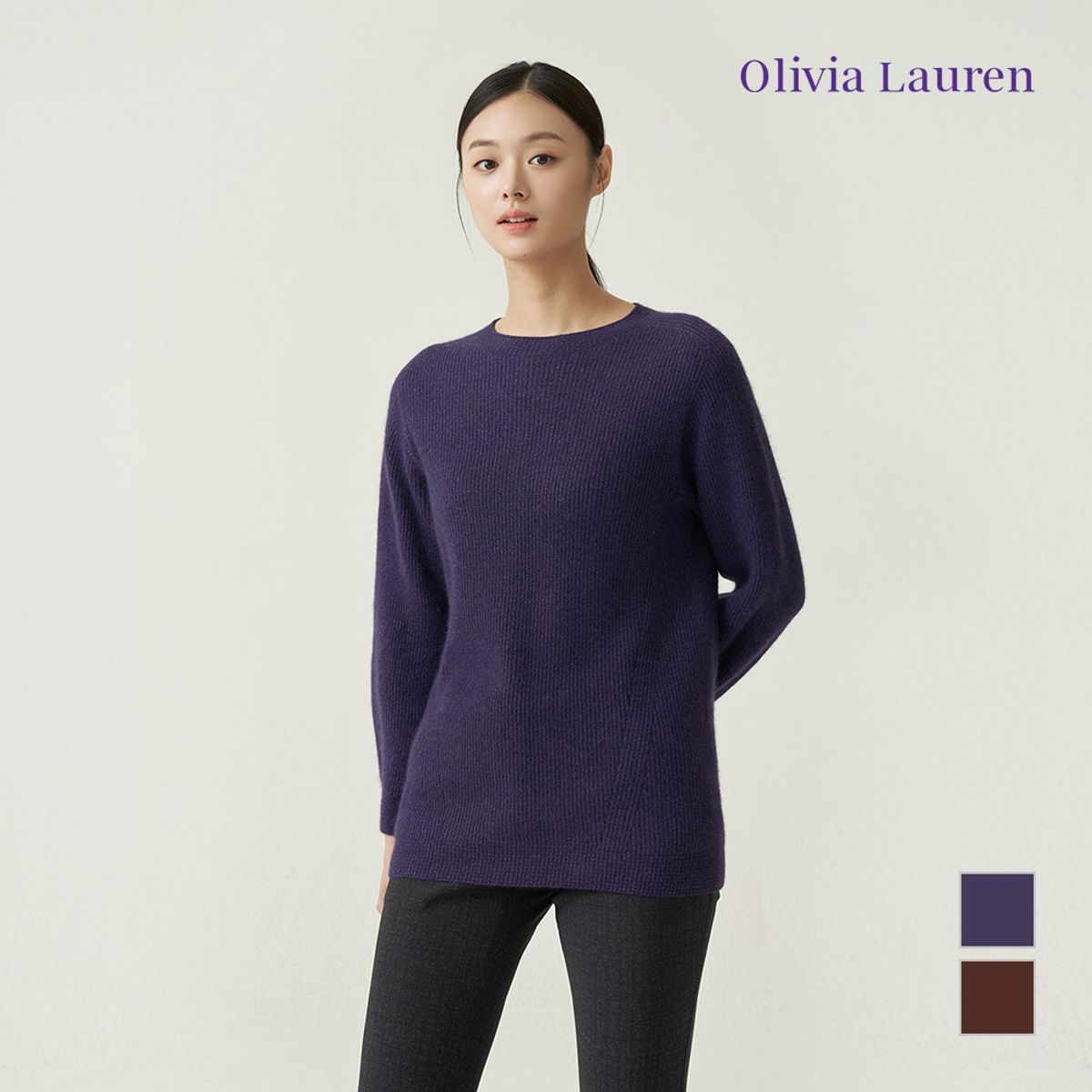 올리비아로렌(OLIVIALAUREN) 라쿤 하찌 풀오버_VOCBLXWA431