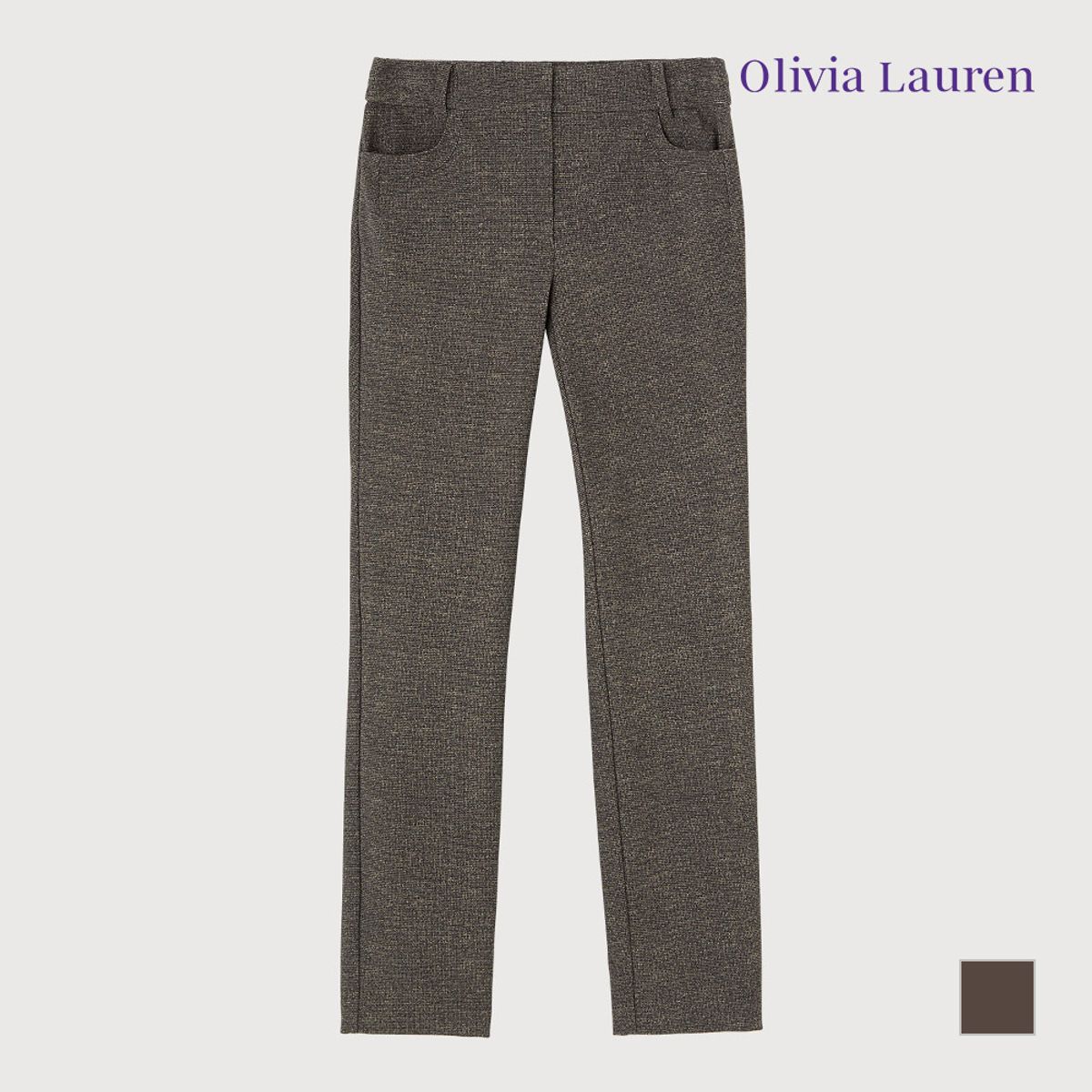 올리비아로렌(OLIVIALAUREN) 프린트 원단 스키니 팬츠_VOPDLXW9291