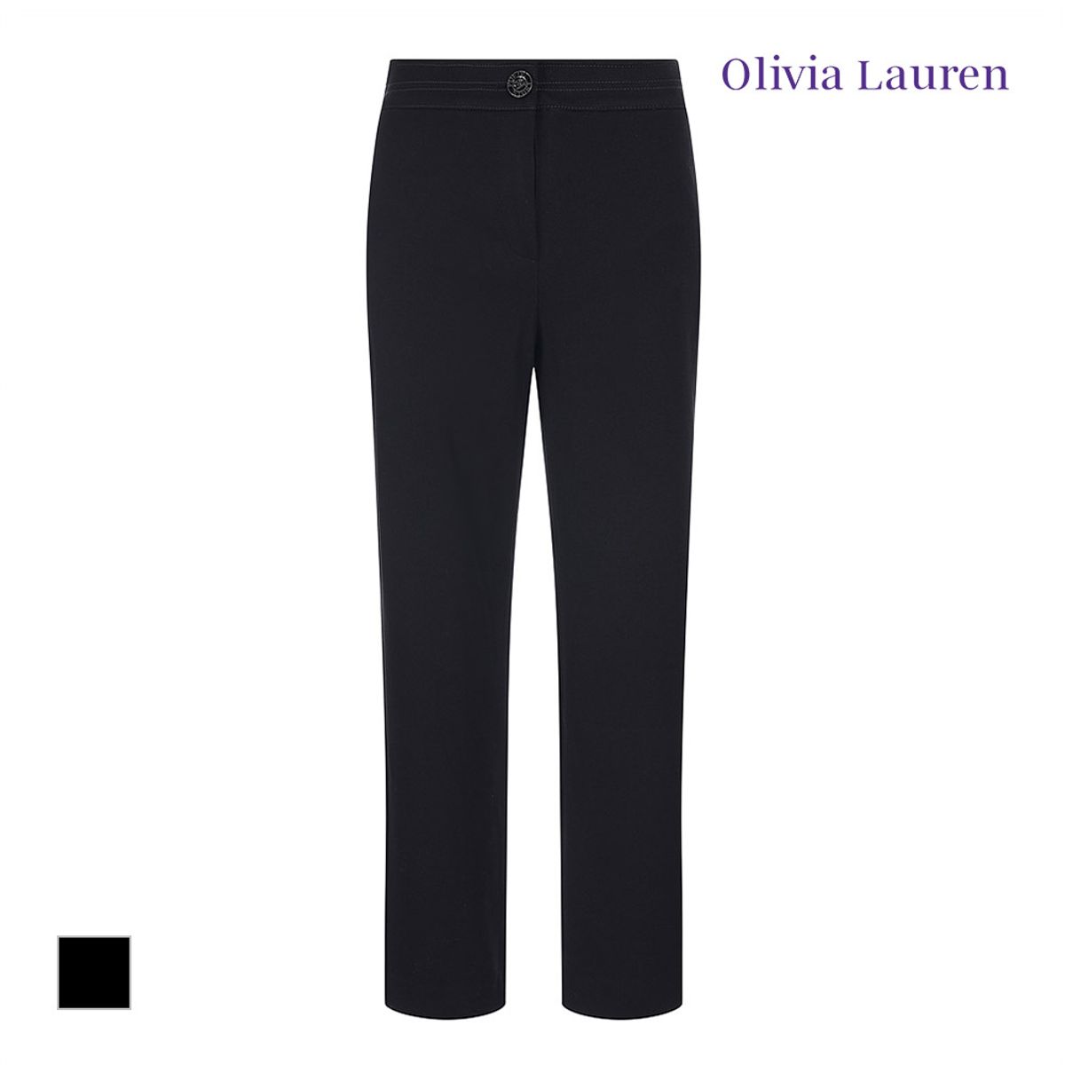 올리비아로렌(OLIVIALAUREN) 스티치 포인트 배기팬츠_VOCDLYW9292