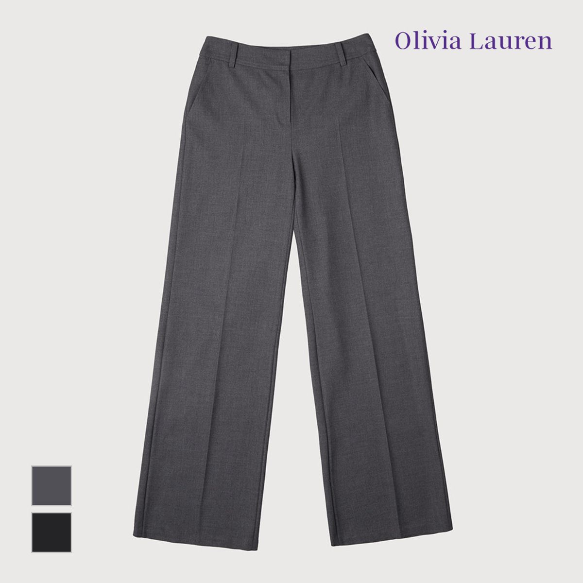올리비아로렌(OLIVIALAUREN) 배색 스티치 와이드 팬츠_VOCDLYWA226