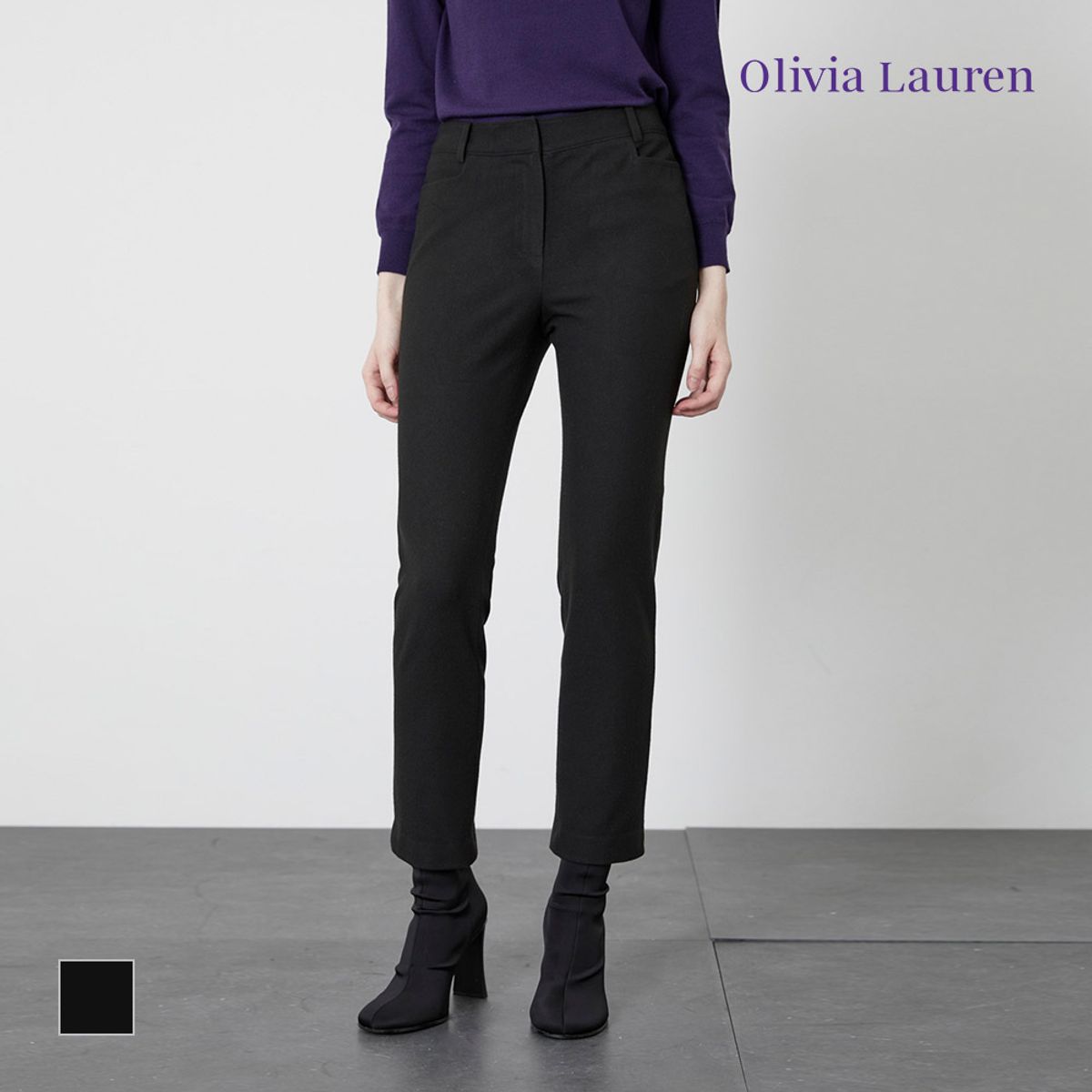 올리비아로렌(OLIVIALAUREN) 일자핏 솔리드PT_VOPDLYW9361