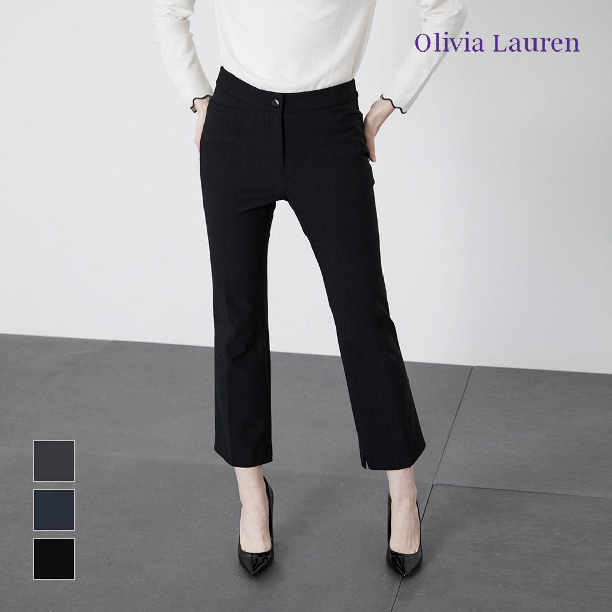 올리비아로렌(OLIVIALAUREN) 돗도 포인트 스판PT_VOPDLYW9381