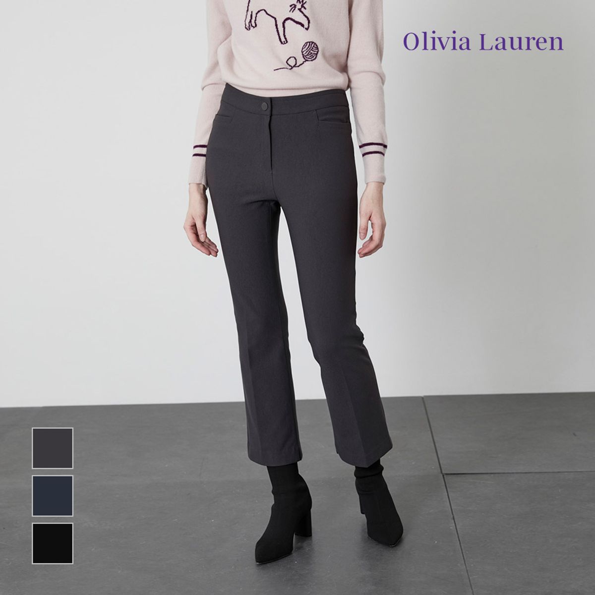 올리비아로렌(OLIVIALAUREN) 돗도 포인트 스판PT_VOPDLYW9381