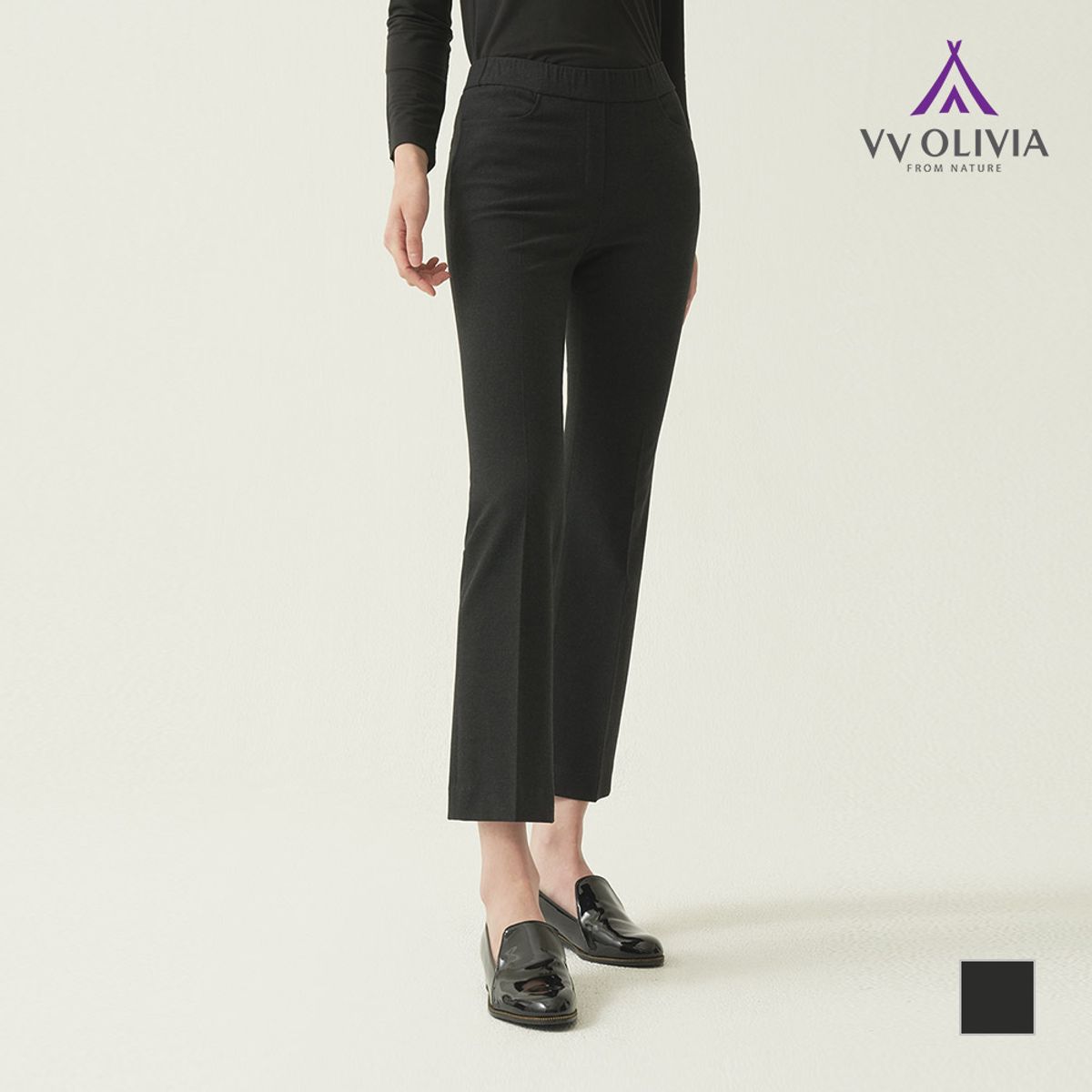 비비올리비아(VVOLIVIA) 전체 이밴드 팬츠_VVBDLXF8261