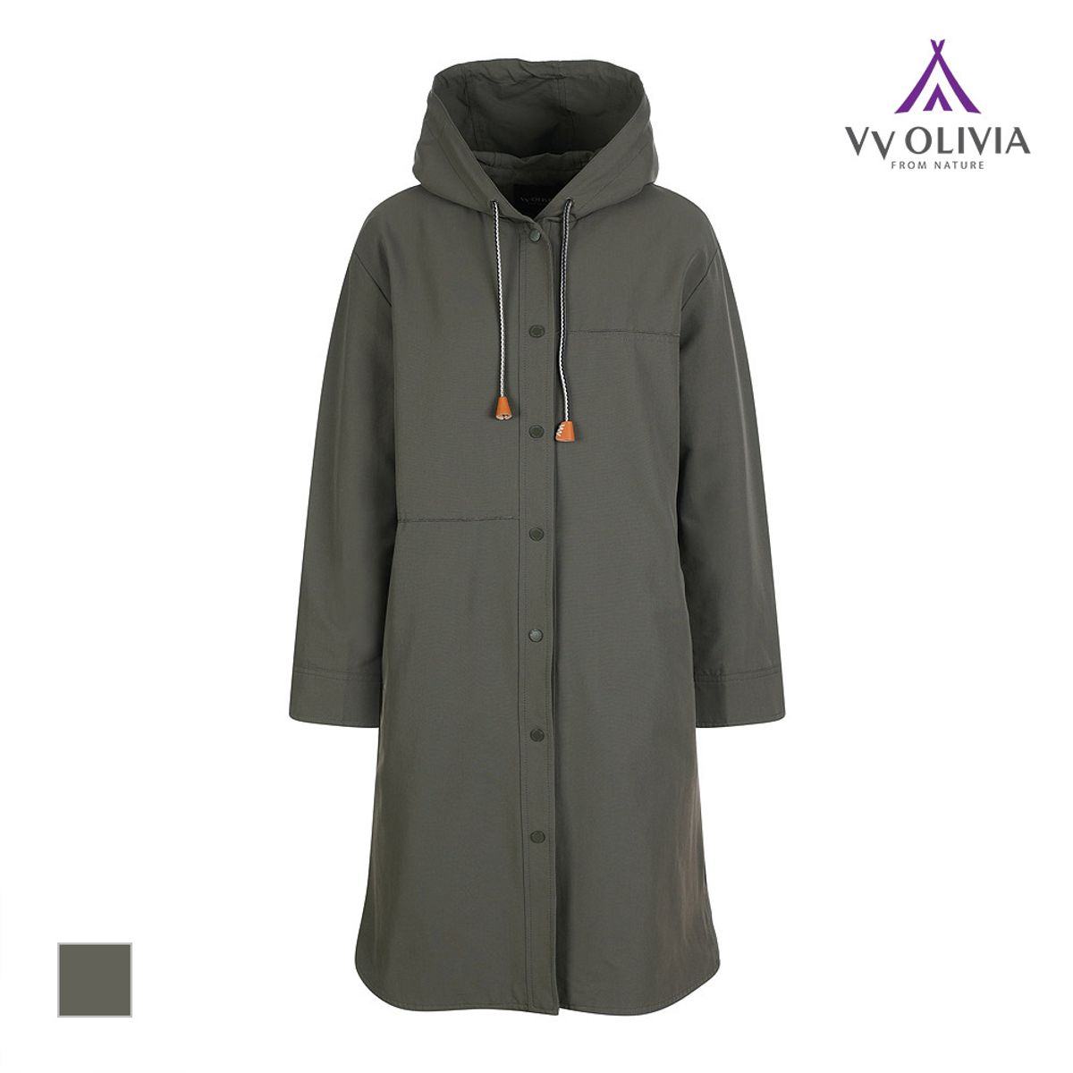 비비올리비아(VVOLIVIA) 프린트 롱 야상점퍼_VVCCLXF8261