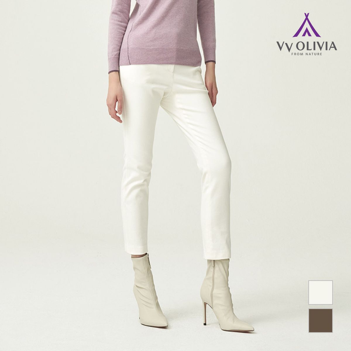 비비올리비아(VVOLIVIA) 데님 캐주얼 팬츠_VVCDLXW9471