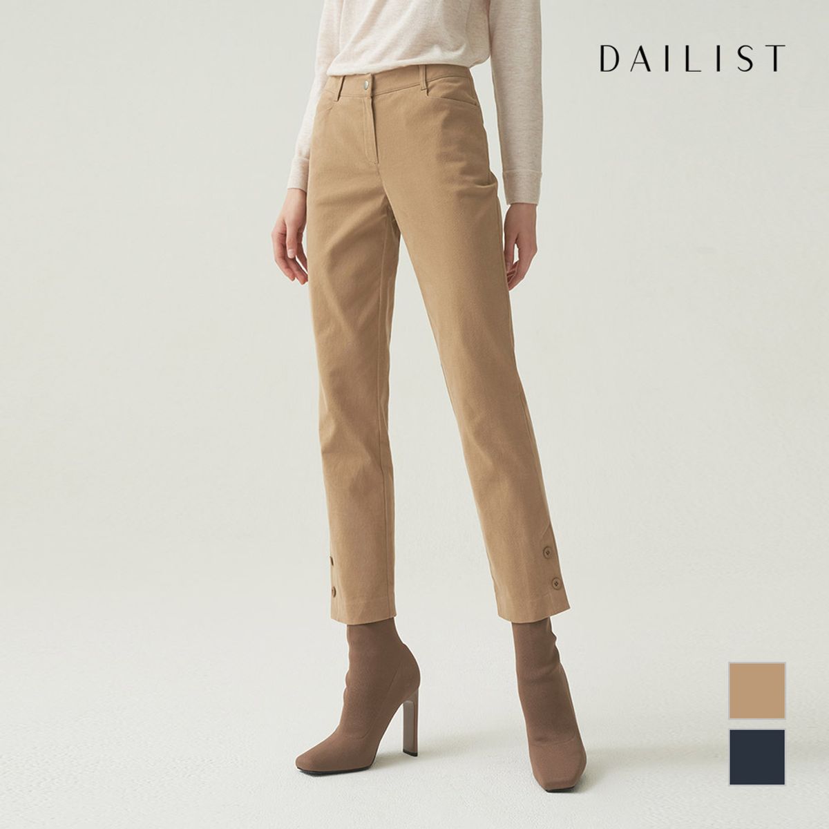 데일리스트(DAILIST) 면혼방 베이직 팬츠_MDBDLXW9361