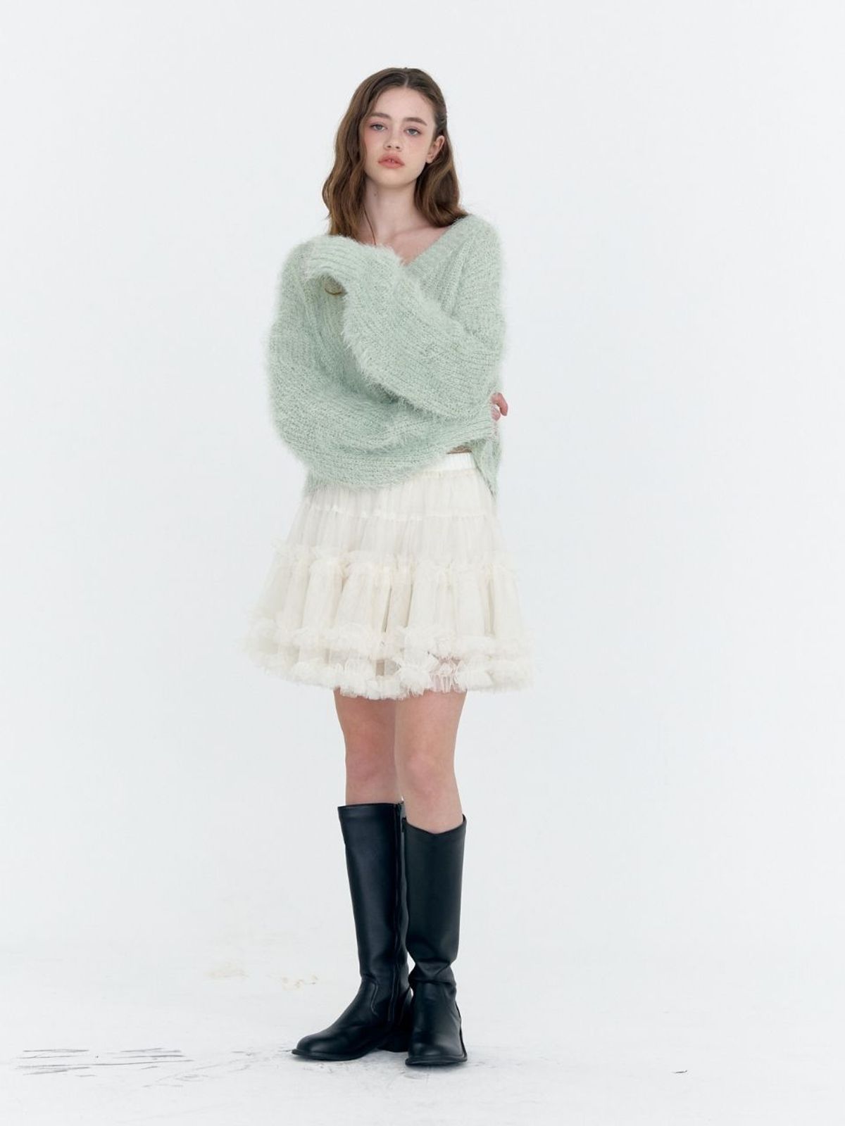 패브릭서울(FABRICSEOUL) lovely tiered mini skirt pants